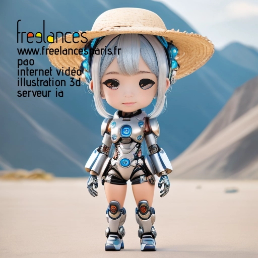 Pao mise en page internet vidéo illustration 3d serveur IA générative AI freelance paris studio de création magazines QUJDM2S0